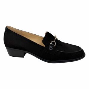 Bandolino Women's Rummie Bit Block Heel Loafers Black Size 9.5M